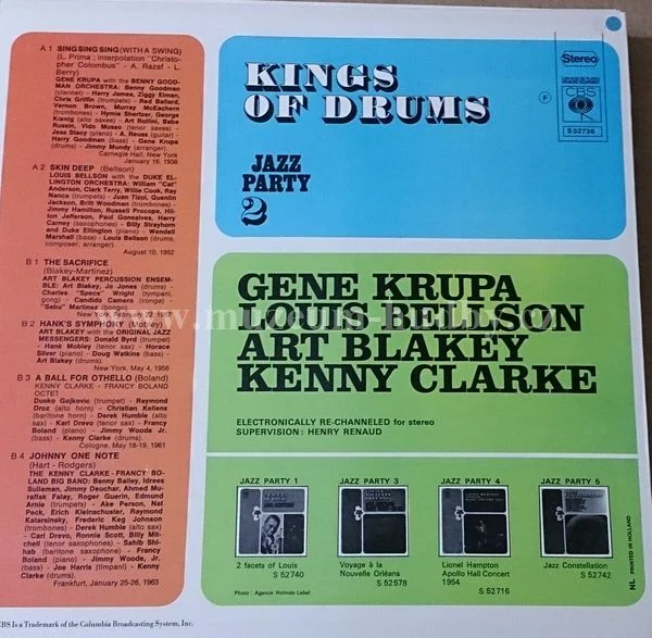 Gene Krupa / Louis Bellison / Art Blakey / Kenny Clarke - Obrázek 2