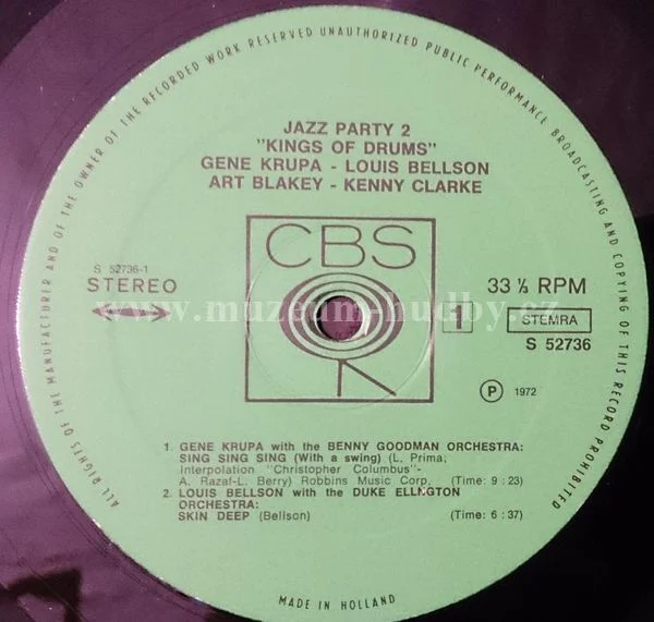 Gene Krupa / Louis Bellison / Art Blakey / Kenny Clarke - Obrázek 3