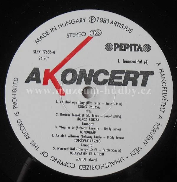 Illés / Tolcsvay & Trió / Fonográf / Koncz Zsuzsa - Obrázek 6
