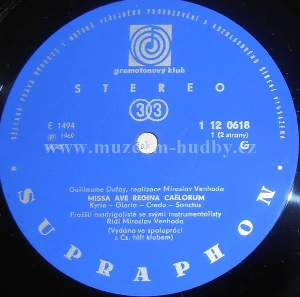 Guillaume Dufay, Pražští Madrigalisté, Miroslav Venhoda - Obrázek 3