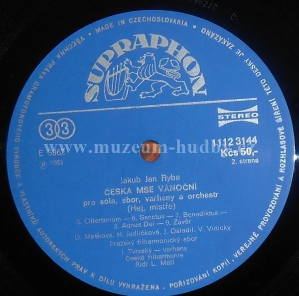 Jakub Jan Ryba / Czech Philharmonic Chorus And Orchestra, Lubomír Mátl - Obrázek 5