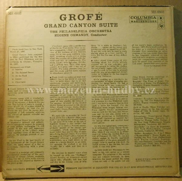 Grofé / Eugene Ormandy / Philadelphia Orchestra - Obrázek 2