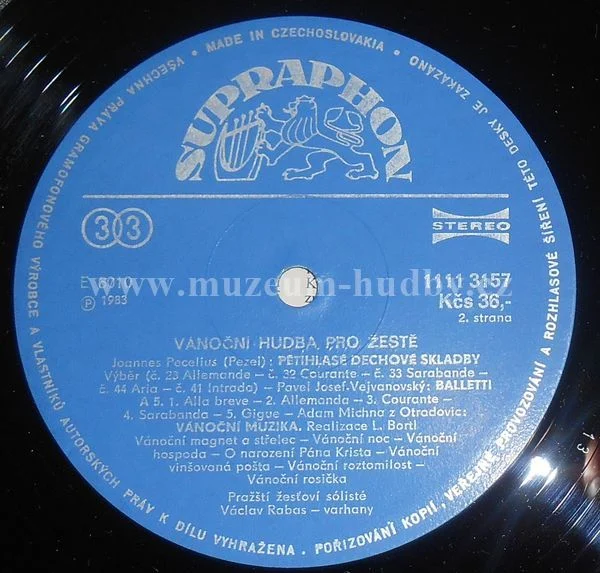 Vejvanovský, Michna, Otto, Schiassi - Prague Brass Soloists, Václav Rabas - Obrázek 4