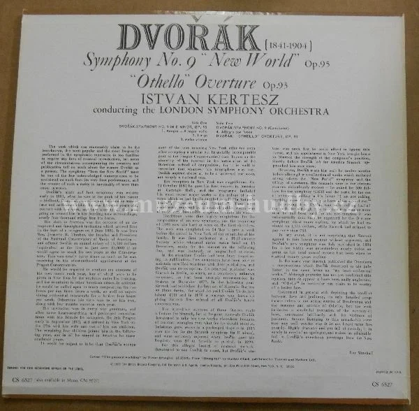 Dvořák - Kertesz And London Symphony Orchestra / István Kertész - Obrázek 2