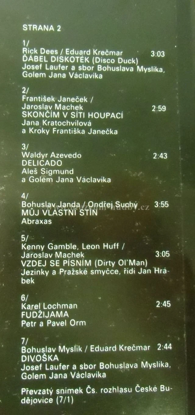 Pražské Smyčce / Bezinky / Abraxas / Michal Prokop A Framus 5 ... - Obrázek 4