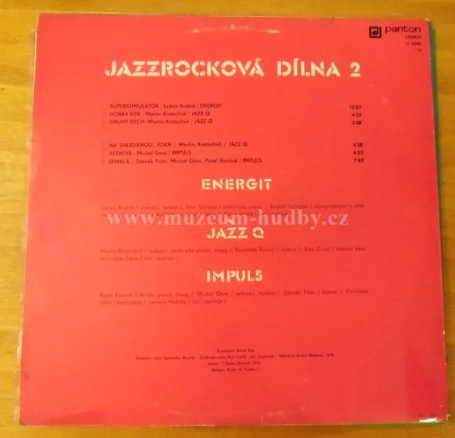 Impuls / CH.A.S.A. / Jazz Q / Jazzrocková Dílna / Martin Kratochvil / Energit / Impuls - Obrázek 3