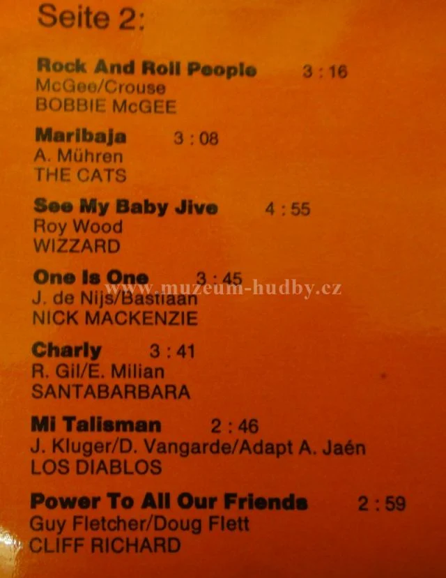 Deep Purple,Blue Mink,Wizard,Roy Wood,Electric Light Orchestra,Hurricane Smith,Walkers,Bobbie McGee,Cats,Nick McCanzie,Santabarbara,Los Diablos,Cliff Richard - Obrázek 7