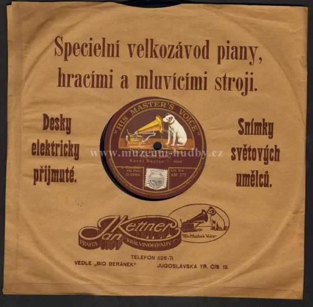 Karel Burian / Shellac / Šelak / 78rpm records - Obrázek 3