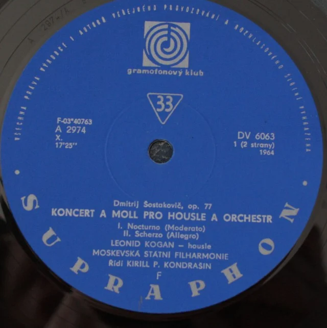 Dmitrij Dmitrijevič Šostakovič / Leonid Kogan housle / Moskevskí státní filharmonie - Obrázek 3